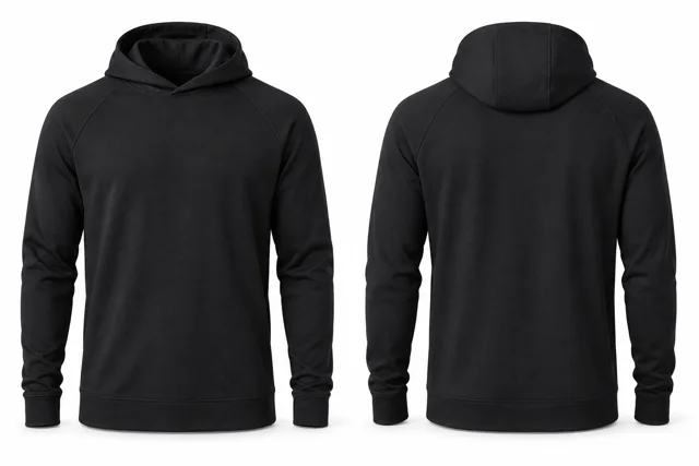 Black classic golf-style hoodie