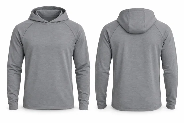 Sport Grey raglan golf-style hoodie