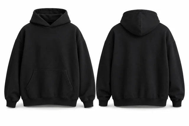 Black classic oversized hoodie