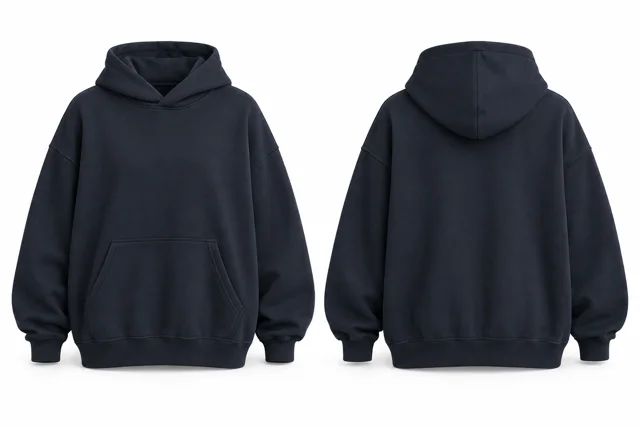Navy relaxed oversized hoodie