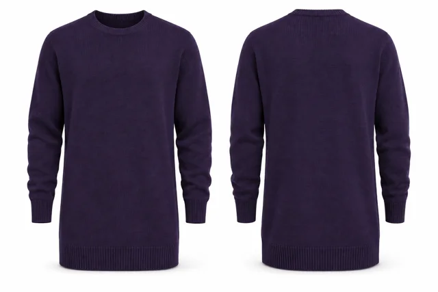 Purple longline knitted sweater