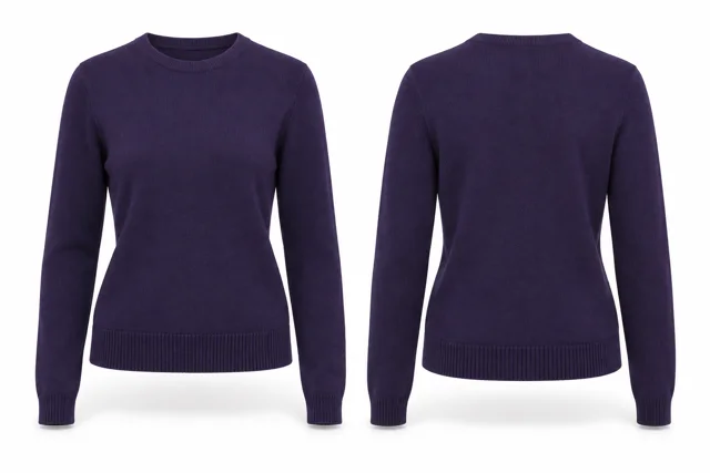 Purple minimal knitted sweater