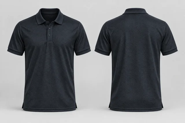Ink Navy Adult Short Sleeves cool mesh polo