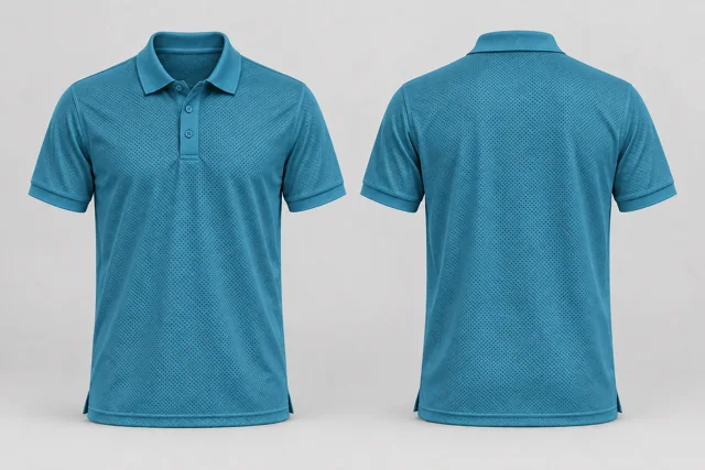 Petrol Teal Adult Short Sleeves cool mesh polo