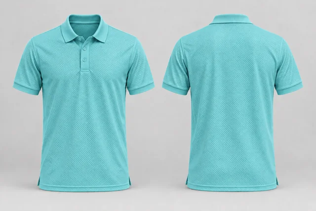 Aqua Adult Short Sleeves cool mesh polo