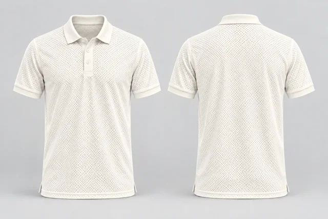 Open Ivory Adult Short Sleeves cool mesh polo