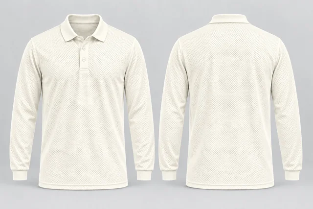 Ivory Full Sleeves cool mesh polo