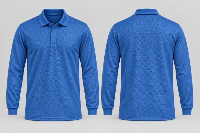 Royal Blue Full Sleeves cool mesh polo