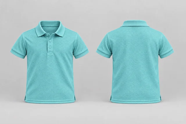 Aqua Kids Short Sleeves cool mesh polo