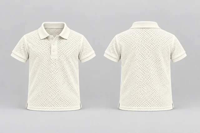 Open Ivory Kids Short Sleeves cool mesh polo