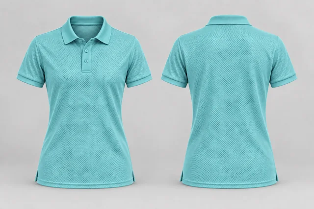 Aqua Women Short Sleeves cool mesh polo