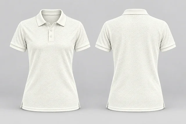 Cool Ivory Women Short Sleeves cool mesh polo