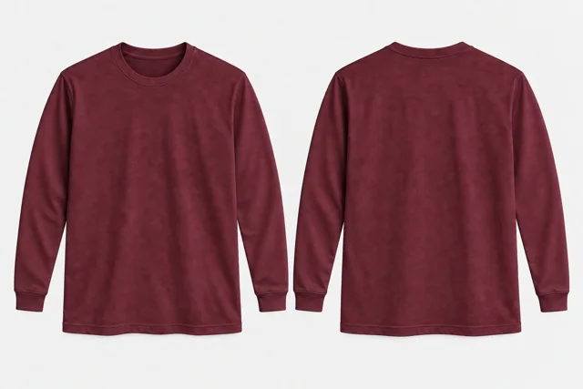 Burgundy Full-Sleeves