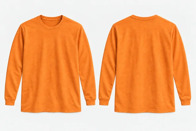 Warm Orange Full-Sleeves