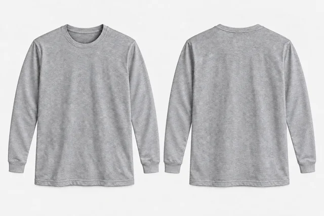 Light Grey Melange Full-Sleeves