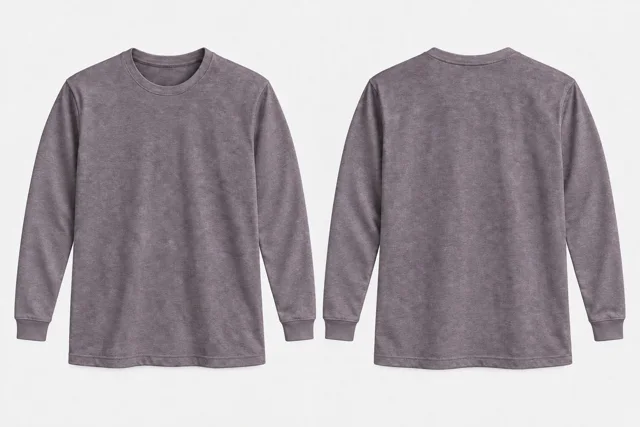 Mauve Grey Heather Full-Sleeves