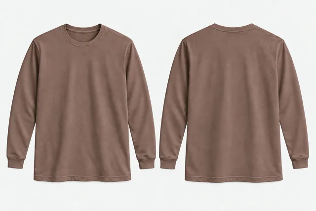 Taupe Brown Full-Sleeves
