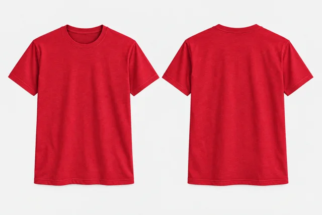 Red Round-Neck