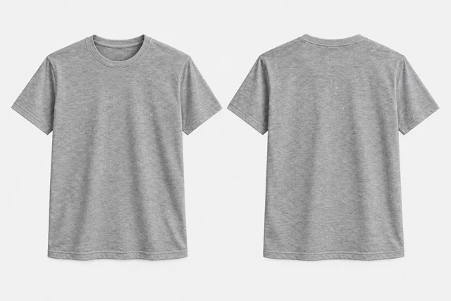 Grey Melange Round-Neck