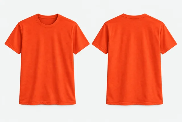 Orange Round-Neck