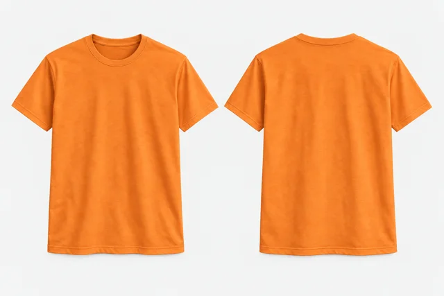 Warm Orange Round-Neck