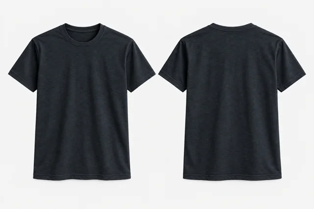 Blue Black Round-Neck