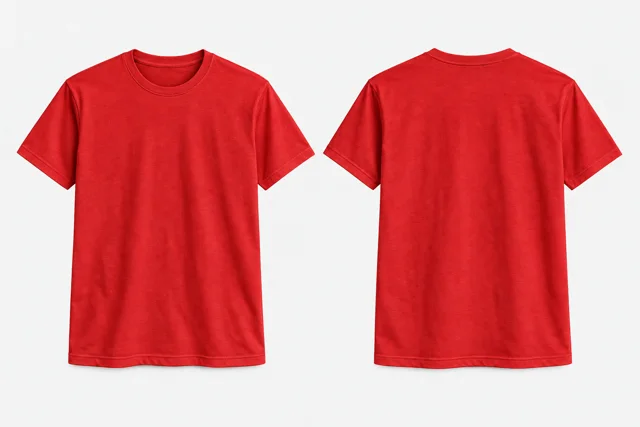 Scarlet Red Round-Neck