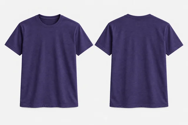 Deep Violet Round-Neck
