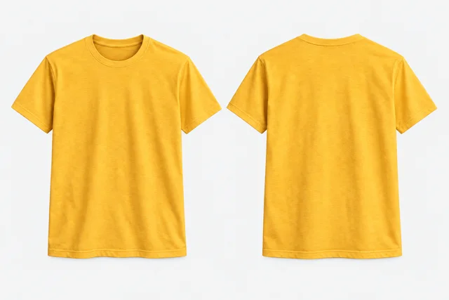 Golden Yellow Round-Neck