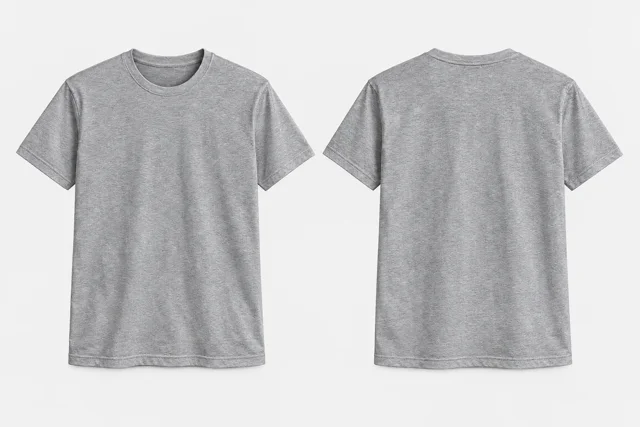 Light Grey Melange Round-Neck