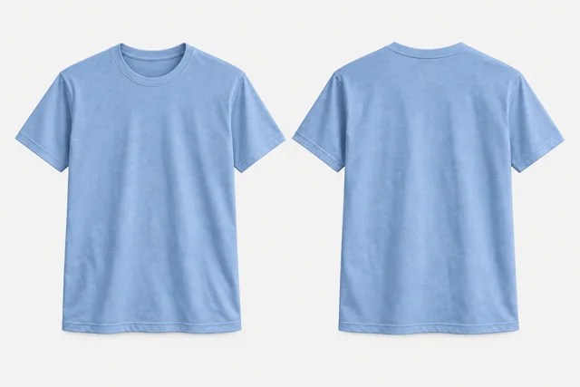 Powder Blue Round-Neck