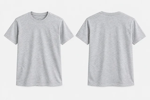 Silver Grey Melange Round-Neck