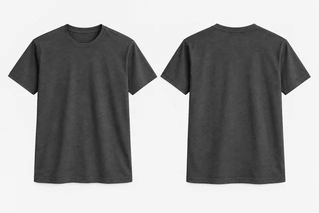 Dark Slate Grey Round-Neck