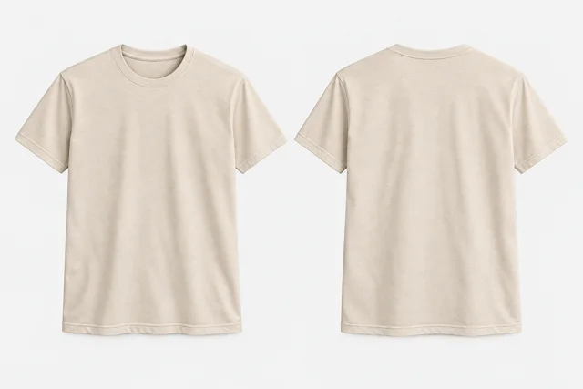 Natural Ecru Round-Neck