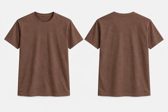 Cocoa Brown Round-Neck