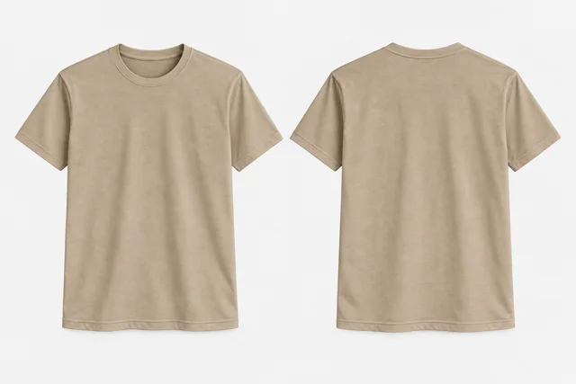 Stone Beige Round-Neck