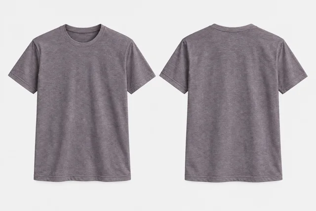 Mauve Grey Heather Round-Neck