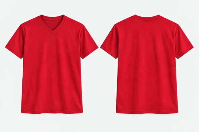 Red V-Neck