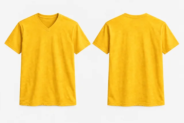 Yellow V-Neck