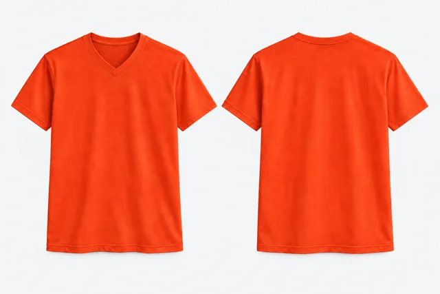 Orange V-Neck