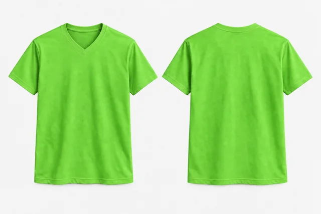 Lime Green V-Neck