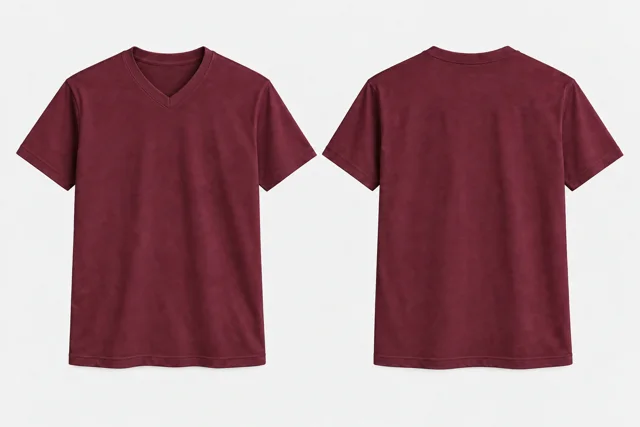 Burgundy V-Neck