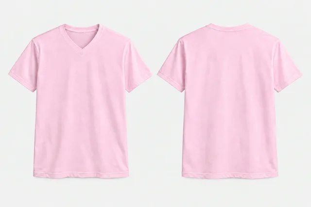 Light Pink V-Neck