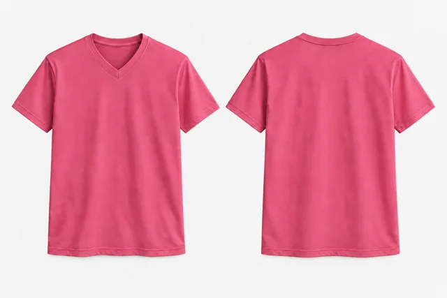 Rose Pink V-Neck