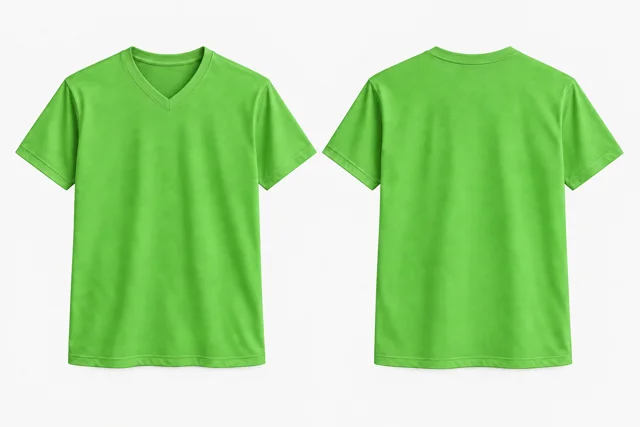 Parrot Green V-Neck