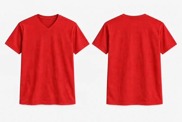 Scarlet Red V-Neck