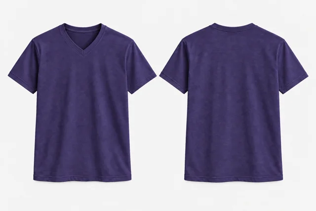 Deep Violet V-Neck