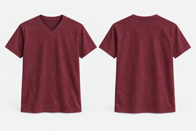 Wine V-Neck