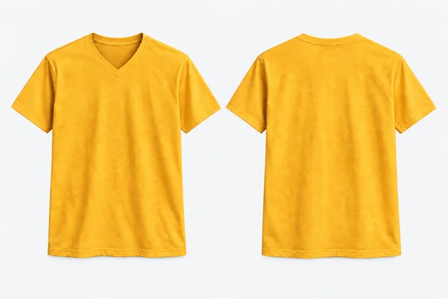 Golden Yellow V-Neck