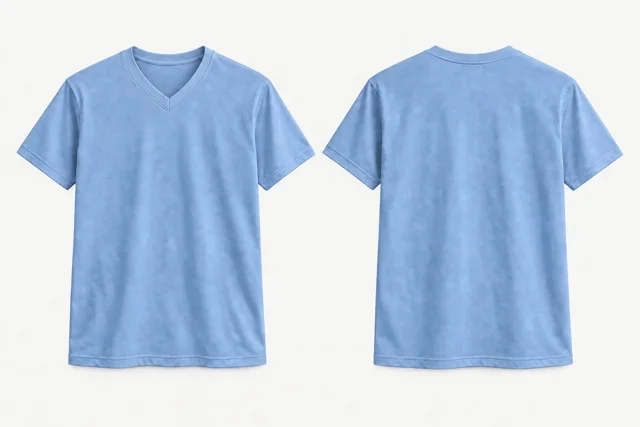 Powder Blue V-Neck